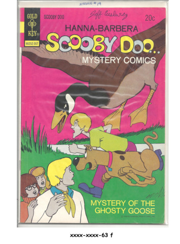 Scooby Doo...Mystery Comics #19